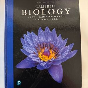 Pearson Campbell Biology Book - Blue and Purple Cover